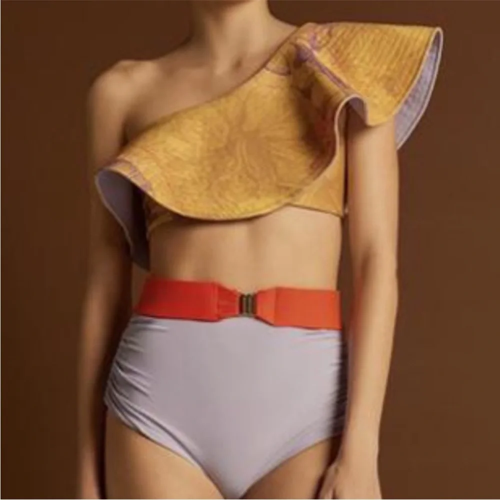Juan de Dios Sunset Waves Bikini Top Large